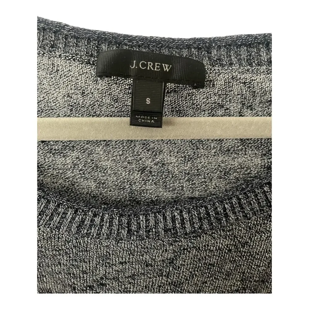 J. Crew Pullover Sweater Linen Blend Lightweight Casual Preppy Cozy Classic S